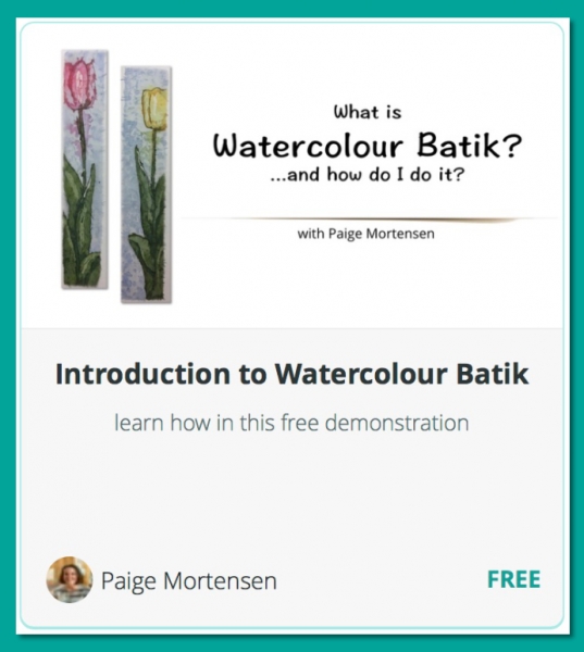 How to watercolor batik - demonstration